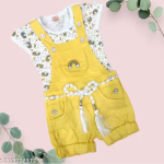 Bublee Dublee Kids Yellow Denim Dungree