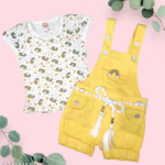 Bublee Dublee Kids Yellow Denim Dungree