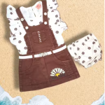 Bublee Dublee Kids Brown Denim Dungree