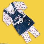 Bublee Dublee Baby Girls Casual Dungaree