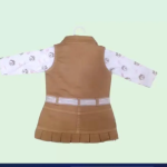 Bublee Dublee Baby Girls Casual Dungaree and Romper Set