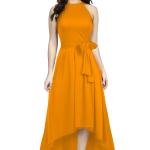 Women Halter Neck Fit & Flare Midi Dress