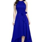 Women Halter Neck Fit & Flare Midi Dress