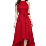 Women Halter Neck Fit & Flare Midi Dress