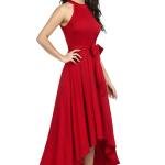 Women Halter Neck Fit & Flare Midi Dress