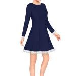Women Round Neck Fit & Flare Dress