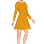 Women Round Neck Fit & Flare Dress