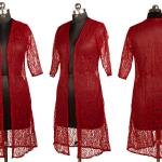 Modelling Shrug Long Shrugs for Women Stylish Latest - Fancy Long NET Shrug