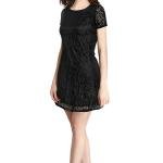 Women Embroidered Fit & Flare Dress with Round Neck