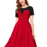 Scarlet Charm Fit & Flare Dress ❤️