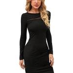 Midnight Elegance Sheer Panel Bodycon Dress 🖤