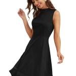 Midnight Grace Sleeveless Skater Dress