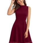 Midnight Grace Sleeveless Skater Dress