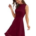 Midnight Grace Sleeveless Skater Dress