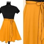 Women's Knitting strachable Solid Round Neck Cap Sleeve Dresses