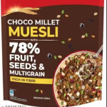 Choco Millet Muesli with 78% Fruit, Seeds & Multigrain 400g | High in Fibre