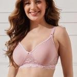 Women's Cotton Solid Non-Padded Full Cup Wire Free T-Shirt Bra
