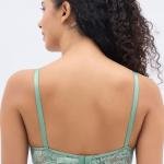 Women Lightly Non Padded Lace Bra | Soft Cotton Blend Non-Wired Bra | Comfortable Daily Wear Bra for Women & Girls