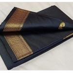 Cotton Silk Pai Thani Border Saree with Contras Blouse ,Zari Border