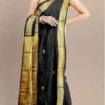 Cotton Silk Pai Thani Border Saree with Contras Blouse ,Zari Border with Peacock Booty