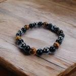 The Triple Protection Bracelet (Free Size and Stretchable, 8mm Bead Size)