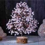Rose quartz tree