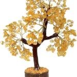 Natural Citrine Crystal Gemstone Bonsai Money Tree