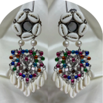 Oxidized Silver Ethnic Earrings for Women