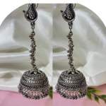 Oxidized black Nagin long neck for women girls Metal Jhumki Earring