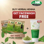 Dr. NK Haircare & Skincare Combo | Herbal Henna Hair Care + Aloe Vera Face Wash |