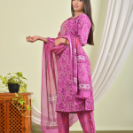 Cotton 60-60 Kurti With Pant And Dupatta sets