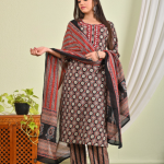 Cotton 60-60 Kurti With Pant Dupatta Sets