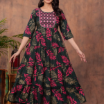 Rayon Printed Gown