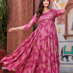 Rayon Printed Gown