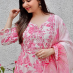 Rayon Kurti With Pant and dupatta Sets
