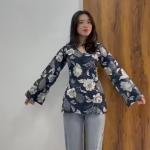 Women's Short Kurti in TopsTunic Rayon Cotton Blend