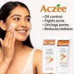 Aczee Clear Skin Face Wash – Oil Control & Anti-Acne with Lemon Extract, Tea Tree Oil, Vitamin E, Aloe Vera & Glycerine