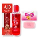 Zee Drugs AD Vitamin Baby Oil & Baby Care Soap Combo Pack