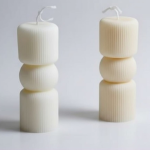 Decorative Scented Spiral Pillar Candle ( pack of 2)