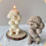 Dog Candle | Off White Color (pack of 1)