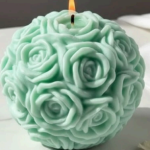 Rose Ball Candle (pack of 1)