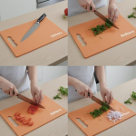 Plastic Cutting Board, Multicolor, 11 x 8 Inch, Small Size, Food-Safe