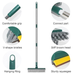 3 in 1 Bathroom Cleaning Brush with Wiper and Squeegees