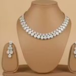 Silver white Wedding Jewelry Set for Women – Pack of 4