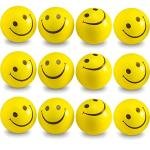 12 Pcs Soft Squeeze Squishy Smiley Foam Sponge Ball Stress Relief