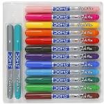 DOMS 14 Shades Brush Pen Box Pack | Super Soft Tip With Brilliant Colours | Water Based Ink Which Gives Water Colour Effect