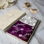 Banarasi Satin Silk Saree Small buti embroidery saree