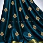 GS Creation Banarasi Satin Silk Saree With Blouse