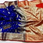 GS Creation Banarasi Satin Silk Saree With Blouse