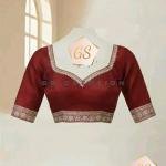 GS Creation Banarasi Satin Silk Saree With Blouse